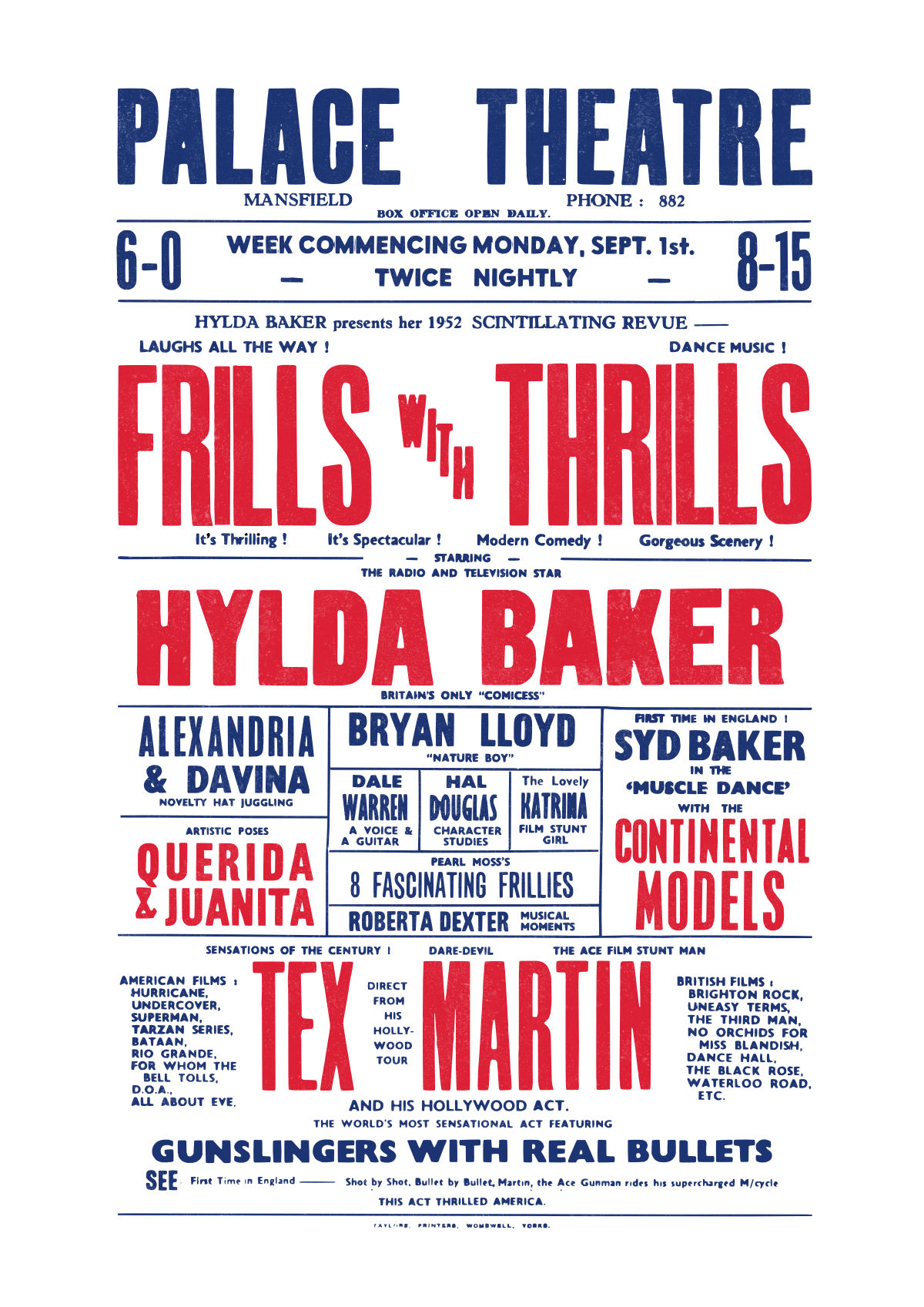 Frills with Thrills poster artwork