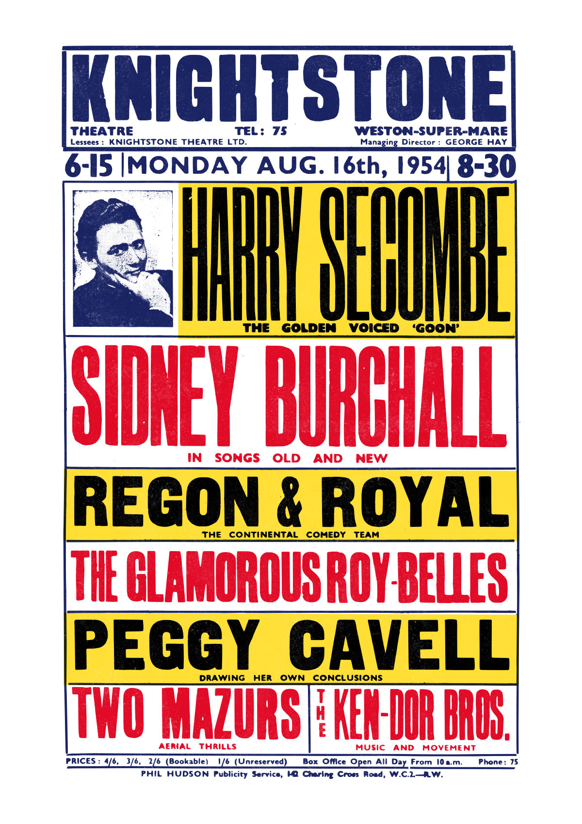 Harry Secombe poster artwork